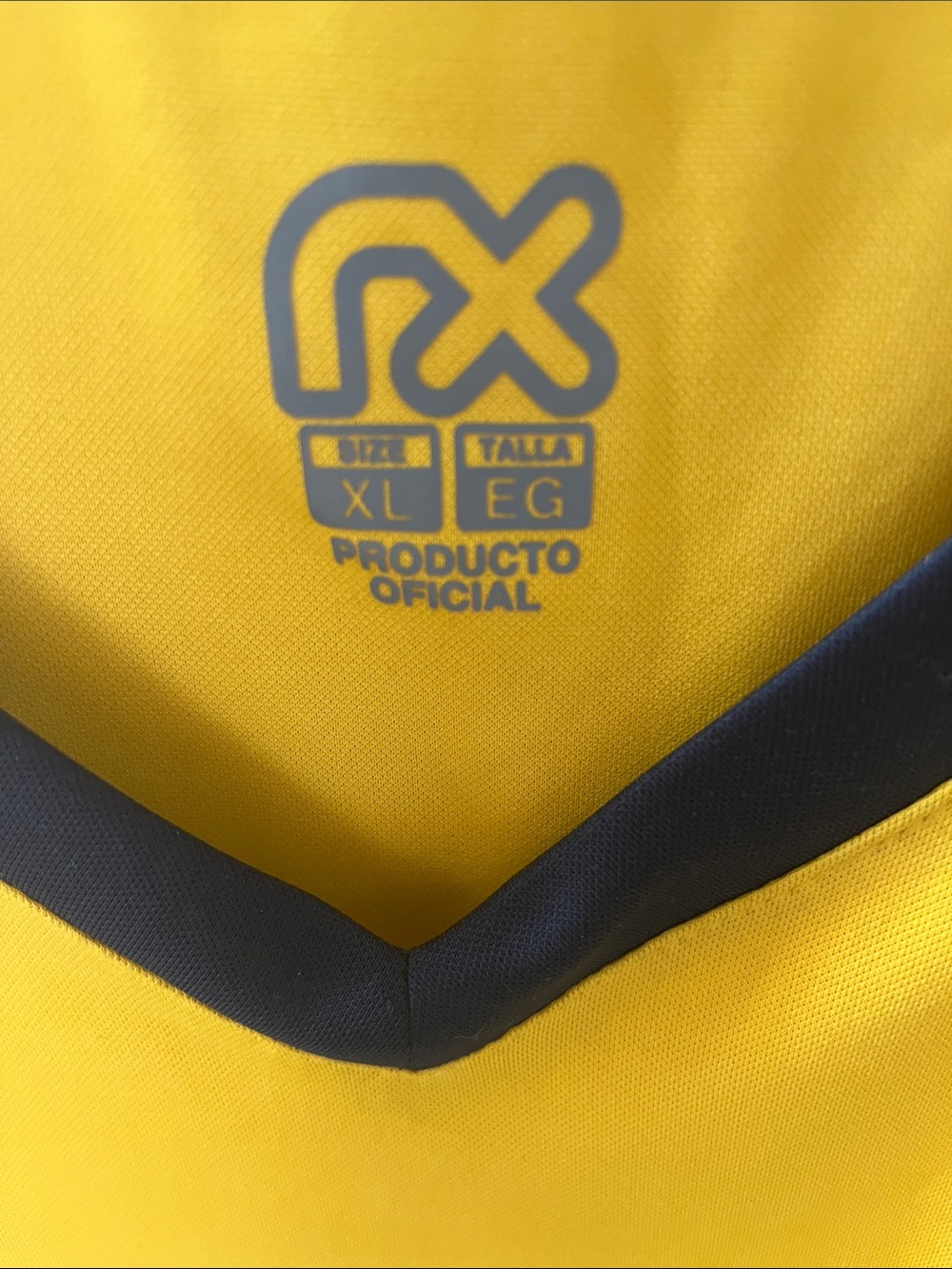 Club América Yellow Soccer Jersey with Navy Blue Trim - Picture 2 of 7